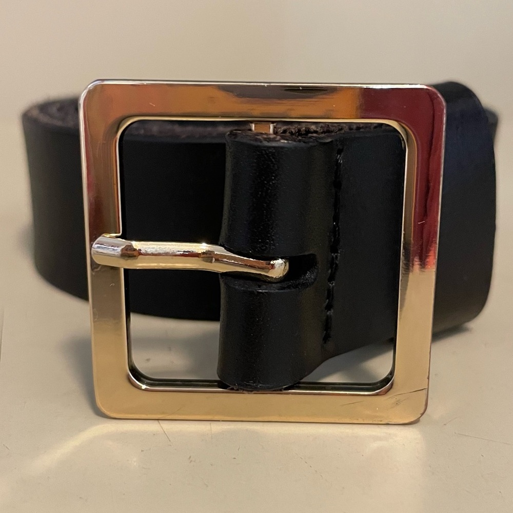 Frame Denim Classic Square Leather Belt